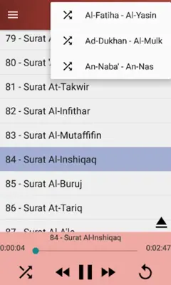 Zain Abu Kautsar Murottal android App screenshot 1